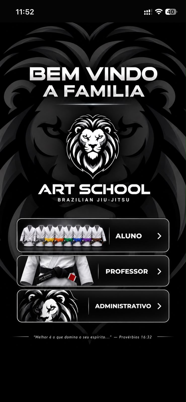 Tela do App Art School